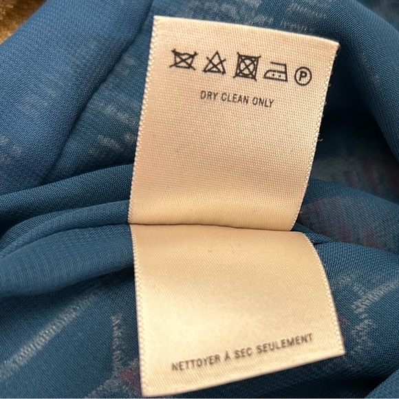 ANTHROPOLOGIE Floreat  Dress with Teal Gold Embroidery - Picture 8 of 11